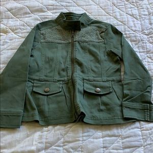 Crazy 8 green jean jacket 5-6